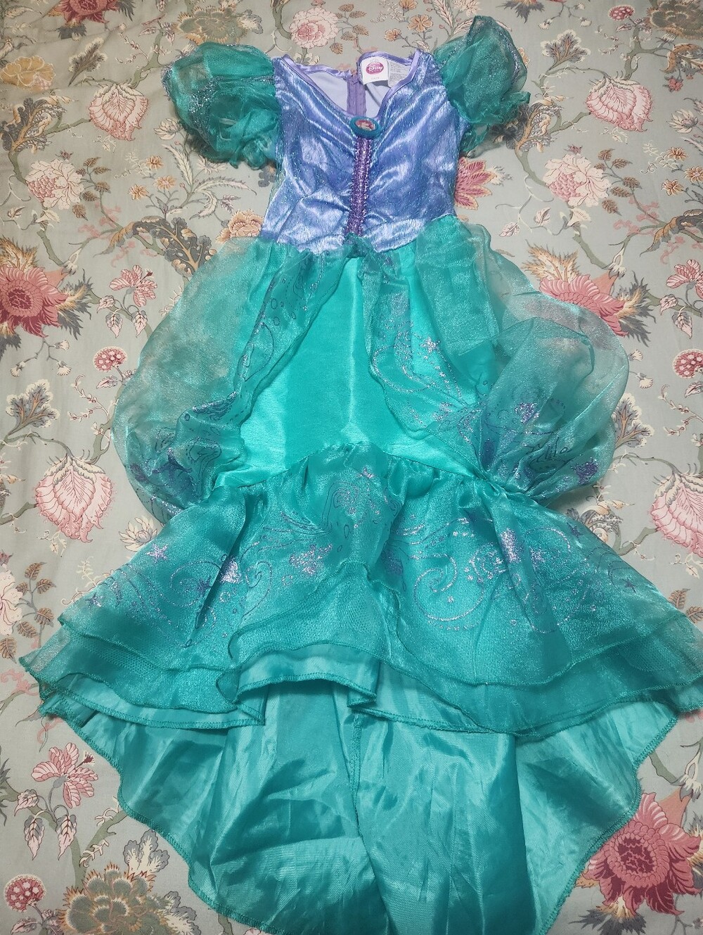 Disney Ariel Princess Dress Up Dress Multi Color Size Small